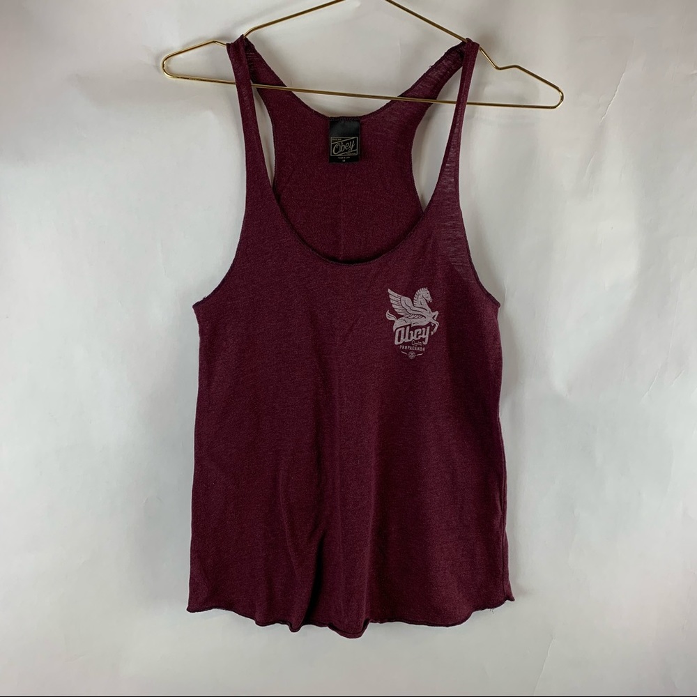 Obey Women’s Size M Maroon Tank Top